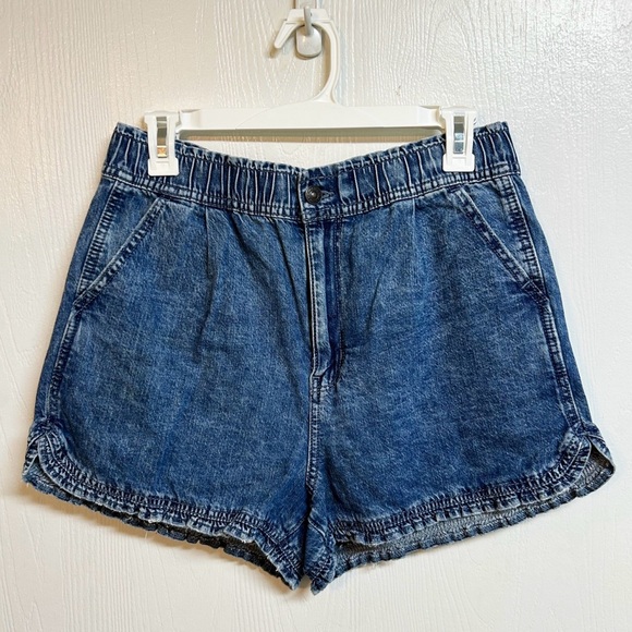 AEO American Eagle Outfitters Mom Short Denim Blue Shorts Size 6 - Picture 1 of 5